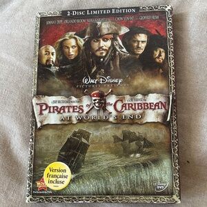 Disney Pirates of the Caribbean DVD with Red and Black Cover
